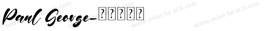 Paul George字体转换